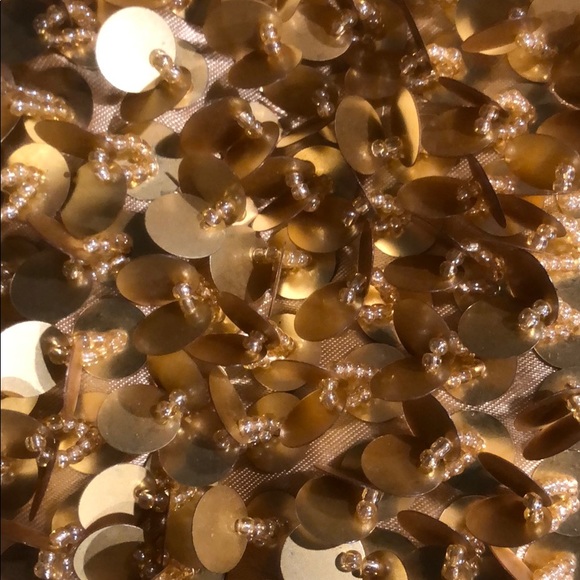 Gold beaded evening bag - Picture 4 of 8